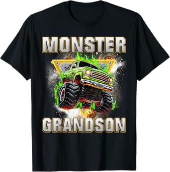 Monster Truck Grandson Monster Truck Are My Jam Adults Kids T-Shirt Copy Copy Copy Copy Copy